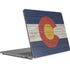 Colorado Flag Dark Wood Surface Laptop Studio Skin